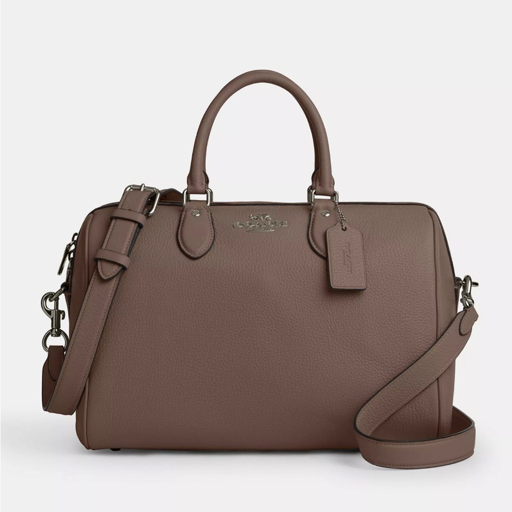 🤎BRAND NEW Coach Rowan Large Satchel Bag soft leather🤎 - Picture 2 of 16